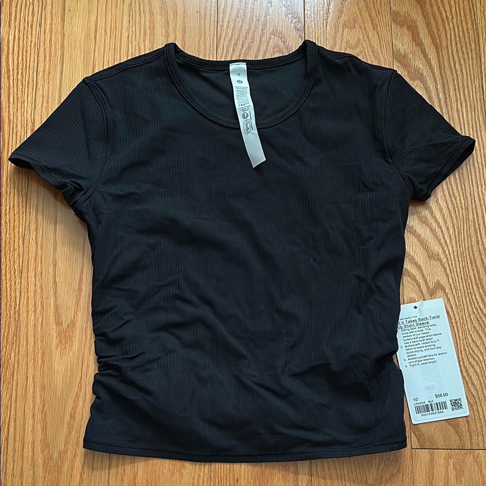 lululemon All It Takes Back-Twist Rib Short Sleeve